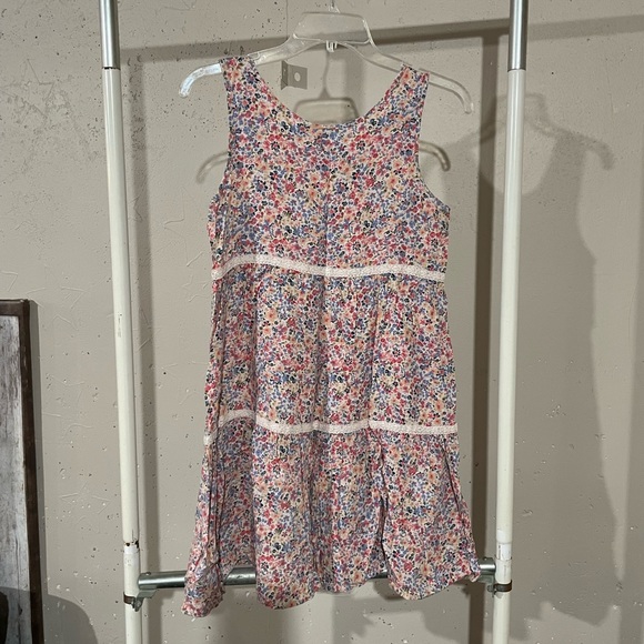 Mudd Multi Colored Flowered Sleeveless Dress. Girls size 14 - Picture 2 of 4